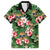 Pineapple Skull Aloha Hawaii Family Matching Off Shoulder Short Dress and Hawaiian Shirt Summer Vibes Tropical Seamless Pattern - Polynesian Pride