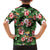 Pineapple Skull Aloha Hawaii Family Matching Short Sleeve Bodycon Dress and Hawaiian Shirt Summer Vibes Tropical Seamless Pattern - Polynesian Pride