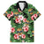 Pineapple Skull Aloha Hawaii Family Matching Short Sleeve Bodycon Dress and Hawaiian Shirt Summer Vibes Tropical Seamless Pattern - Polynesian Pride