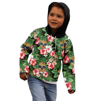 Pineapple Skull Aloha Hawaii Kid Hoodie Summer Vibes Tropical Seamless Pattern - Polynesian Pride