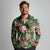 Pineapple Skull Aloha Hawaii Long Sleeve Polo Shirt Summer Vibes Tropical Seamless Pattern - Polynesian Pride