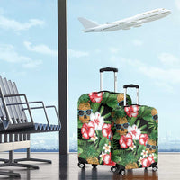 Pineapple Skull Aloha Hawaii Luggage Cover Summer Vibes Tropical Seamless Pattern - Polynesian Pride