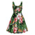 Pineapple Skull Aloha Hawaii Midi Dress Summer Vibes Tropical Seamless Pattern - Polynesian Pride