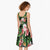 Pineapple Skull Aloha Hawaii Midi Dress Summer Vibes Tropical Seamless Pattern - Polynesian Pride