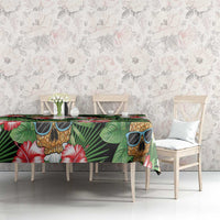 Pineapple Skull Aloha Hawaii Tablecloth Summer Vibes Tropical Seamless Pattern - Polynesian Pride