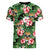 Pineapple Skull Aloha Hawaii Women V-Neck T-Shirt Summer Vibes Tropical Seamless Pattern - Polynesian Pride