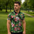 Pineapple Skull Aloha Hawaii Zipper Polo Shirt Summer Vibes Tropical Seamless Pattern - Polynesian Pride