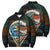 Aloha Hawaii Surfing Skull Bomber Puffer Jacket Shaka Skeleton Ride The Waves - Polynesian Pride