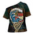 Aloha Hawaii Surfing Skull Cross Shoulder Shirt Shaka Skeleton Ride The Waves - Polynesian Pride