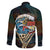 Aloha Hawaii Surfing Skull Family Matching Long Sleeve Bodycon Dress and Hawaiian Shirt Shaka Skeleton Ride The Waves - Polynesian Pride