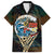 Aloha Hawaii Surfing Skull Family Matching Short Sleeve Bodycon Dress and Hawaiian Shirt Shaka Skeleton Ride The Waves - Polynesian Pride