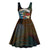 Aloha Hawaii Surfing Skull Midi Dress Shaka Skeleton Ride The Waves - Polynesian Pride