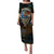 Aloha Hawaii Surfing Skull Puletasi Shaka Skeleton Ride The Waves - Polynesian Pride