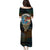 Aloha Hawaii Surfing Skull Puletasi Shaka Skeleton Ride The Waves - Polynesian Pride