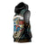 Aloha Hawaii Surfing Skull Sleeveless Hoodie Shaka Skeleton Ride The Waves - Polynesian Pride