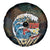 Aloha Hawaii Surfing Skull Spare Tire Cover Shaka Skeleton Ride The Waves - Polynesian Pride