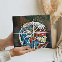 Aloha Hawaii Surfing Skull Wrapping Paper Shaka Skeleton Ride The Waves - Polynesian Pride