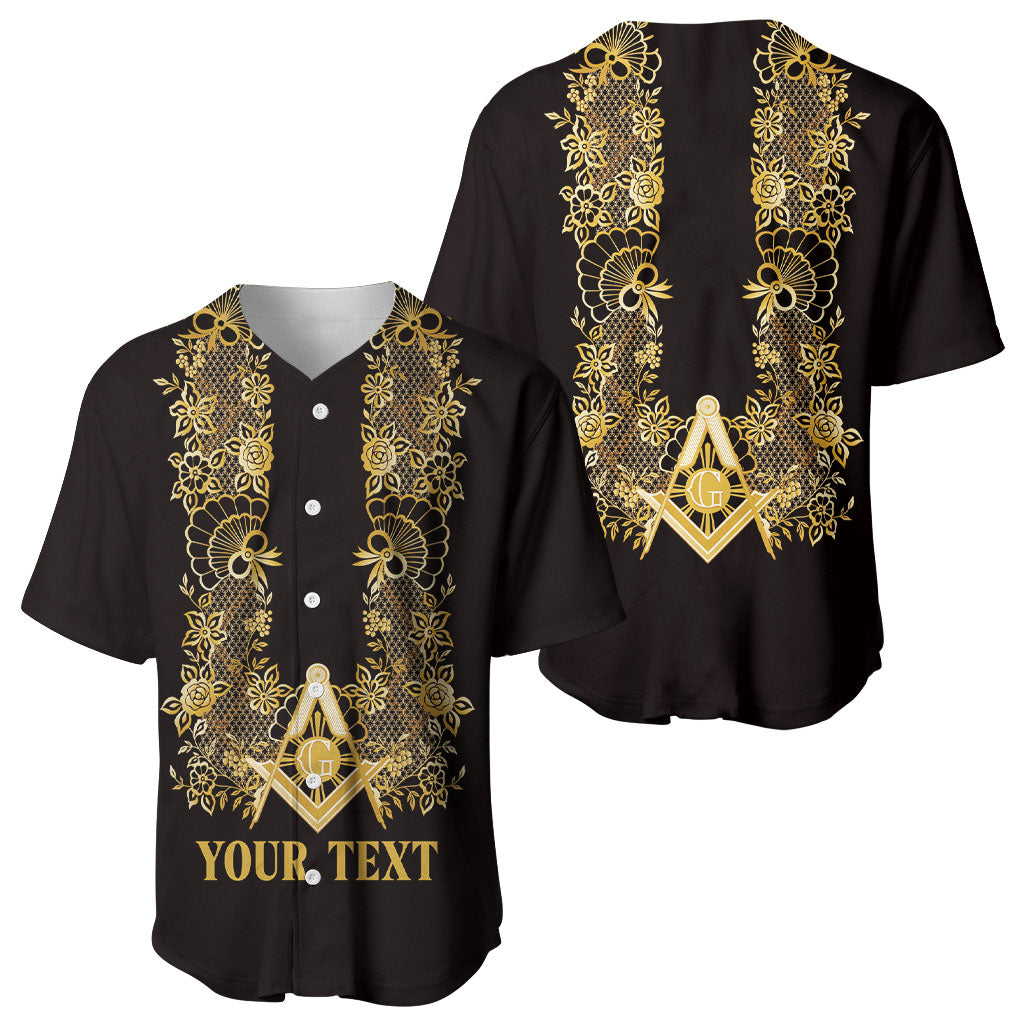 Personalised Filipino Freemasonry Baseball Jersey Masonic Barong Tagalog Inspired Ivory White LT14 - Polynesian Pride