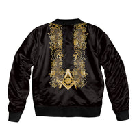Personalised Filipino Freemasonry Bomber Jacket Masonic Barong Tagalog Inspired Ivory White LT14 - Polynesian Pride