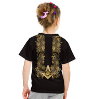 Personalised Filipino Freemasonry Kid T Shirt Masonic Barong Tagalog Inspired Ivory White LT14 - Polynesian Pride