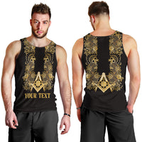 Personalised Filipino Freemasonry Men Tank Top Masonic Barong Tagalog Inspired Ivory White LT14 - Polynesian Pride