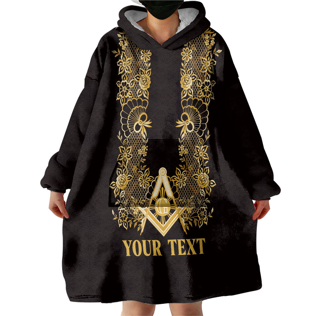 Personalised Filipino Freemasonry Wearable Blanket Hoodie Masonic Barong Tagalog Inspired Ivory White LT14 - Polynesian Pride