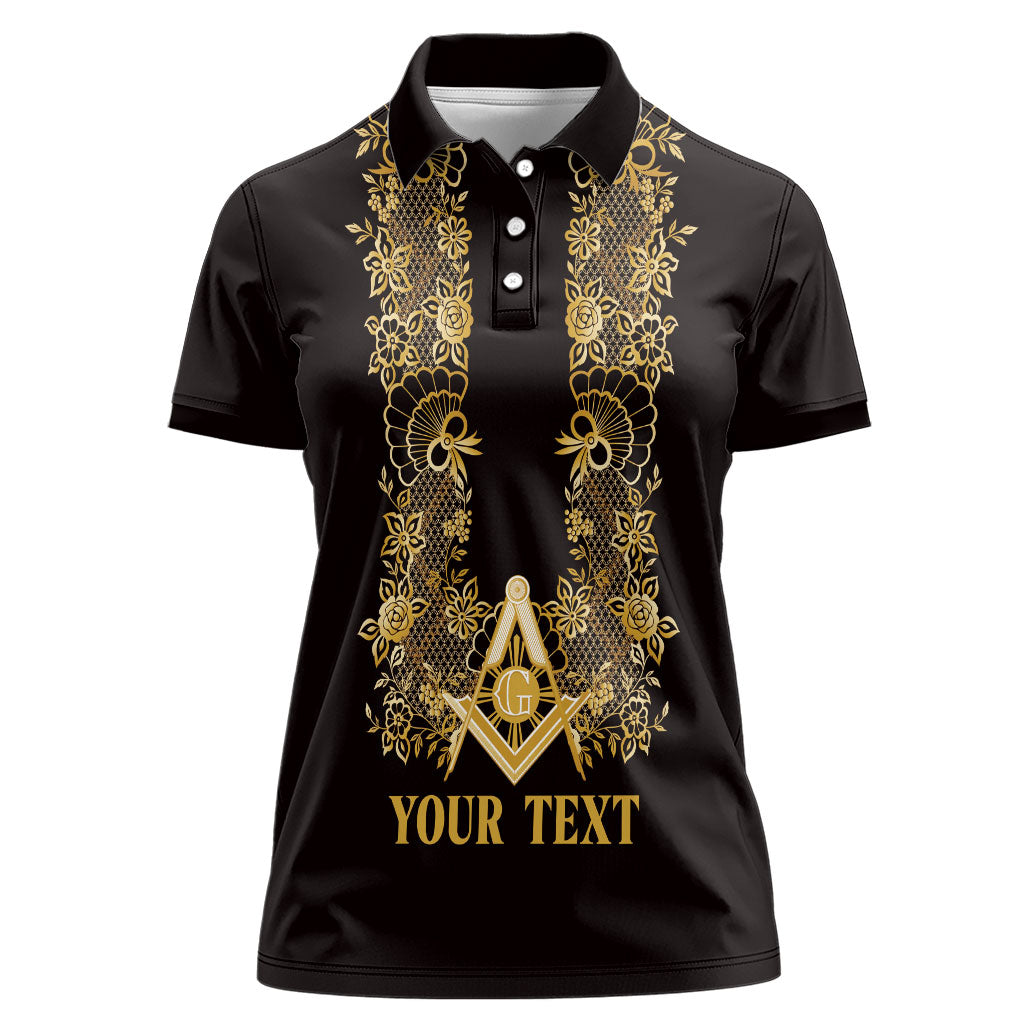 Personalised Filipino Freemasonry Women Polo Shirt Masonic Barong Tagalog Inspired Ivory White LT14 Female Ivory White - Polynesian Pride