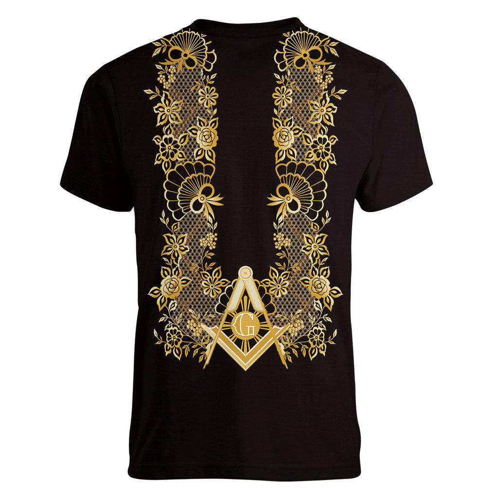 Personalised Filipino Freemasonry Women V-Neck T-Shirt Masonic Barong Tagalog Inspired Ivory White LT14 - Polynesian Pride
