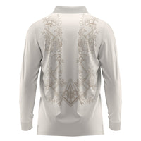 Personalised Filipino Freemasonry Long Sleeve Polo Shirt Masonic Barong Tagalog Inspired Black LT14 - Polynesian Pride