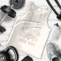 Personalised Filipino Freemasonry Men Tank Top Masonic Barong Tagalog Inspired Black LT14 - Polynesian Pride