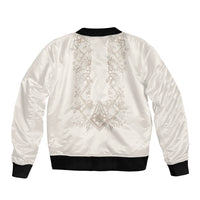 Personalised Filipino Freemasonry Sleeve Zip Bomber Jacket Masonic Barong Tagalog Inspired Black LT14 - Polynesian Pride
