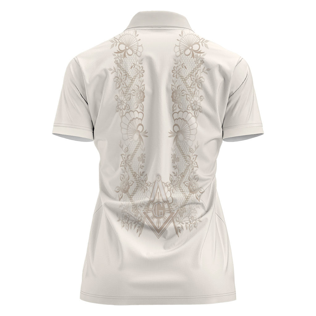 Personalised Filipino Freemasonry Women Polo Shirt Masonic Barong Tagalog Inspired Black LT14 - Polynesian Pride