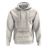 Personalised Filipino Freemasonry Zip Hoodie Masonic Barong Tagalog Inspired Black LT14 Pullover Hoodie Black - Polynesian Pride