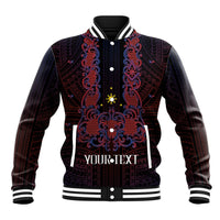 Personalised Philippines Barong Tagalog Freemasonry Baseball Jacket Filipino Masonic Polynesian Pattern LT14 Unisex Black - Polynesian Pride