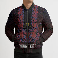 Personalised Philippines Barong Tagalog Freemasonry Bomber Puffer Jacket Filipino Masonic Polynesian Pattern LT14 - Polynesian Pride