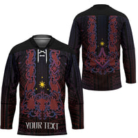Personalised Philippines Barong Tagalog Freemasonry Hockey Jersey Filipino Masonic Polynesian Pattern LT14 - Polynesian Pride