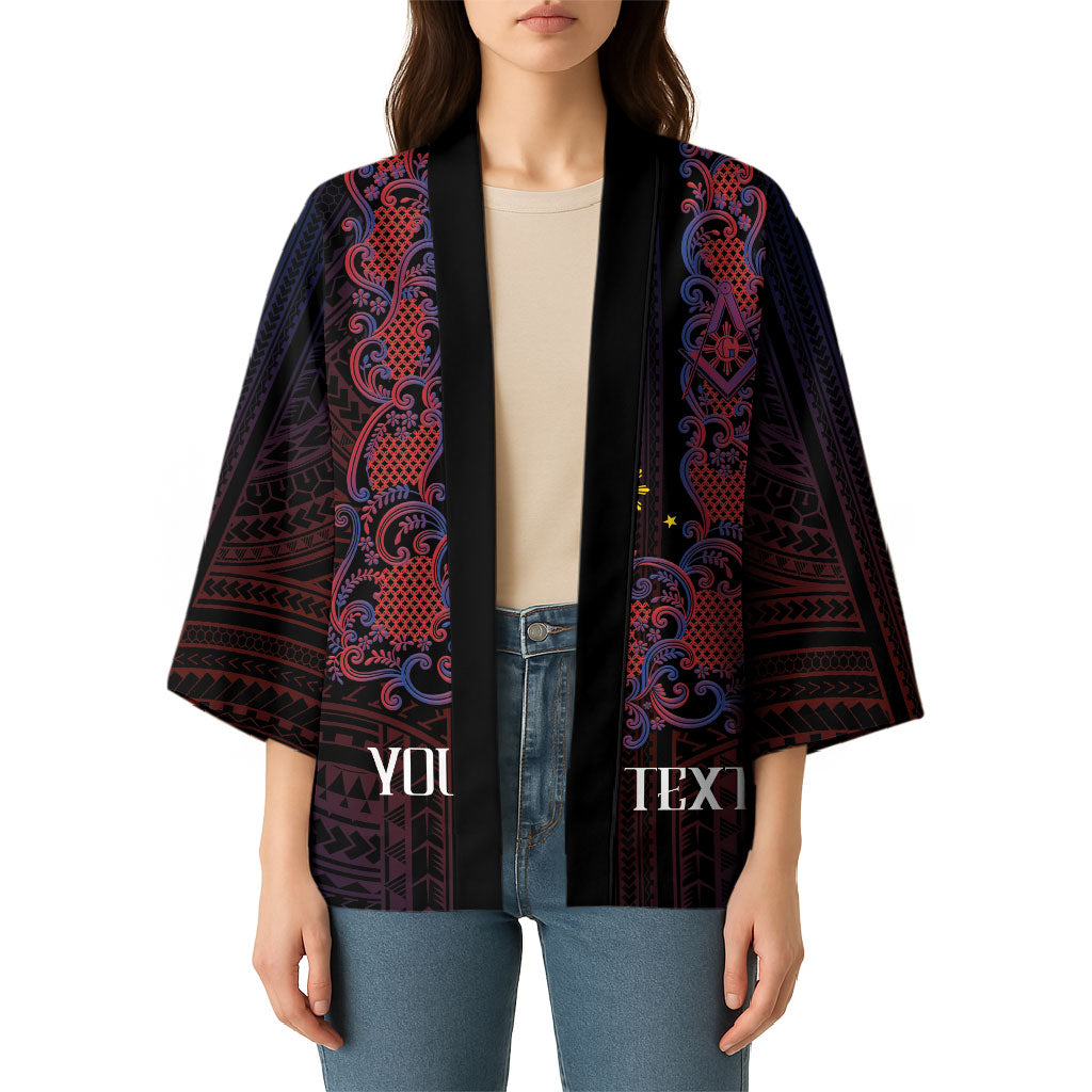Personalised Philippines Barong Tagalog Freemasonry Kimono Filipino Masonic Polynesian Pattern LT14 - Polynesian Pride