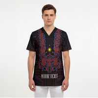 Personalised Philippines Barong Tagalog Freemasonry Scrub Top Filipino Masonic Polynesian Pattern LT14 - Polynesian Pride