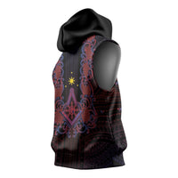 Personalised Philippines Barong Tagalog Freemasonry Sleeveless Hoodie Filipino Masonic Polynesian Pattern LT14 - Polynesian Pride