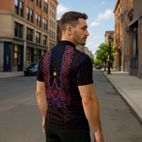 Personalised Philippines Barong Tagalog Freemasonry Zipper Polo Shirt Filipino Masonic Polynesian Pattern LT14 - Polynesian Pride