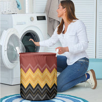 Kaokao Maori Tukutuku Inspired New Zealand Laundry Basket