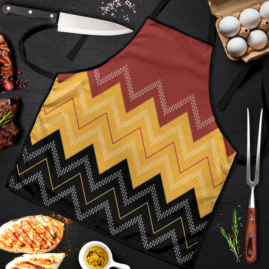 Kaokao Maori Tukutuku Inspired New Zealand Apron LT14 Multicolor - Polynesian Pride