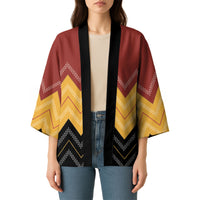 Kaokao Maori Tukutuku Inspired New Zealand Kimono
