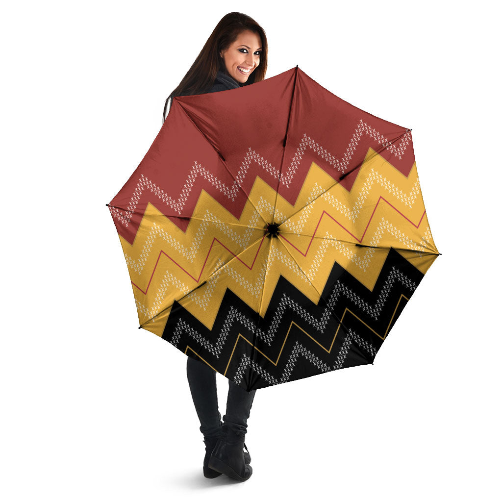 Kaokao Maori Tukutuku Inspired New Zealand Umbrella