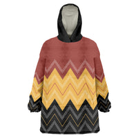 Kaokao Maori Tukutuku Inspired New Zealand Wearable Blanket Hoodie