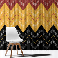 Kaokao Maori Tukutuku Inspired New Zealand Window Curtain