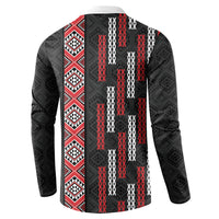 Roimata Toroa Maori Taniko Inspired New Zealand Button Sweatshirt