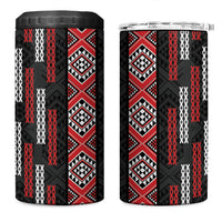 Roimata Toroa Maori Taniko Inspired New Zealand 4 in 1 Can Cooler Tumbler