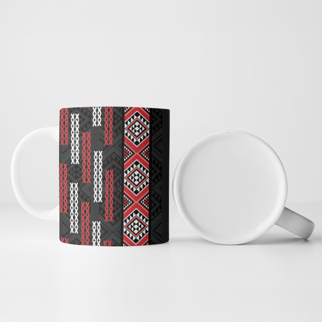 Roimata Toroa Maori Taniko Inspired New Zealand Ceramic Mug LT14 - Polynesian Pride