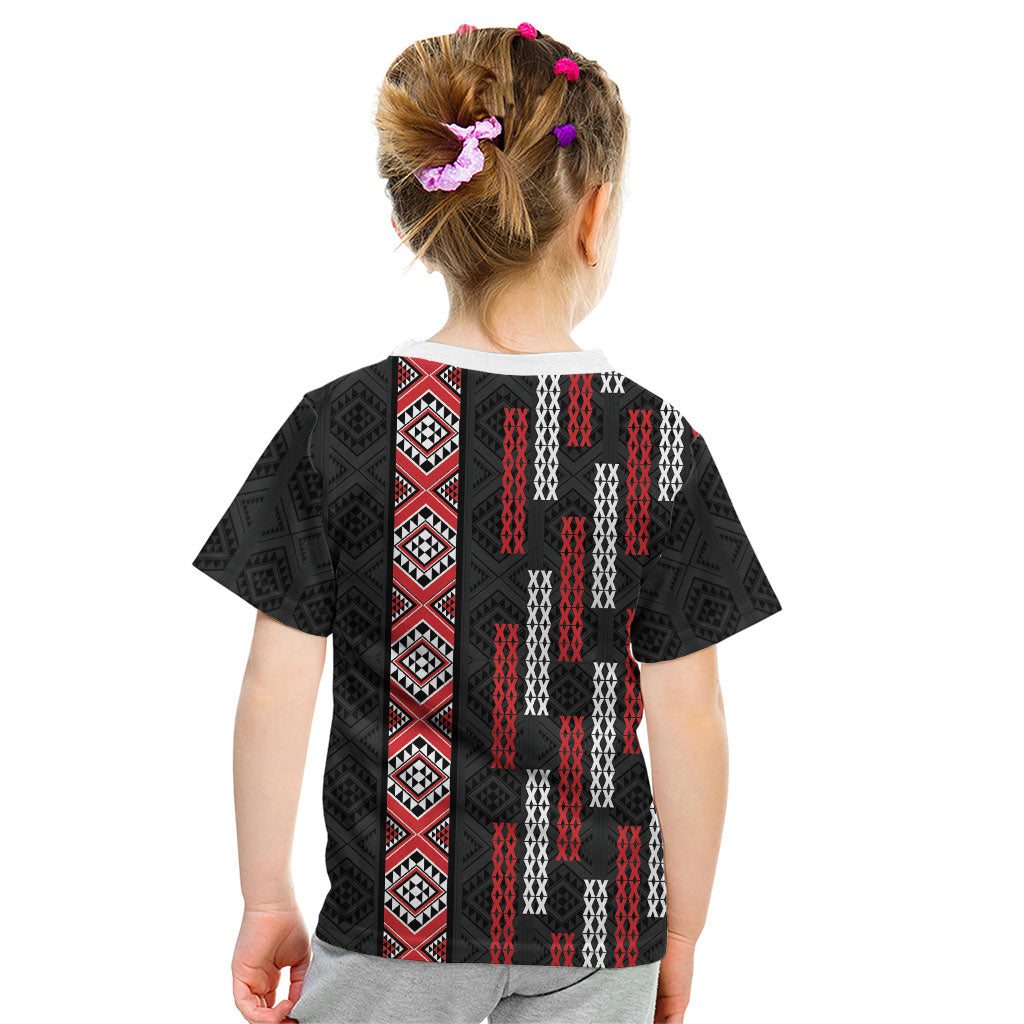 Roimata Toroa Maori Taniko Inspired New Zealand Kid T Shirt